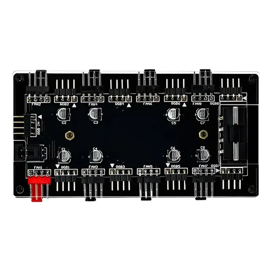 Hub Rgb 1 A 8 Ventiladores 12v 4pin Pvm Acrílico Sata Molex | Cuotas sin interés