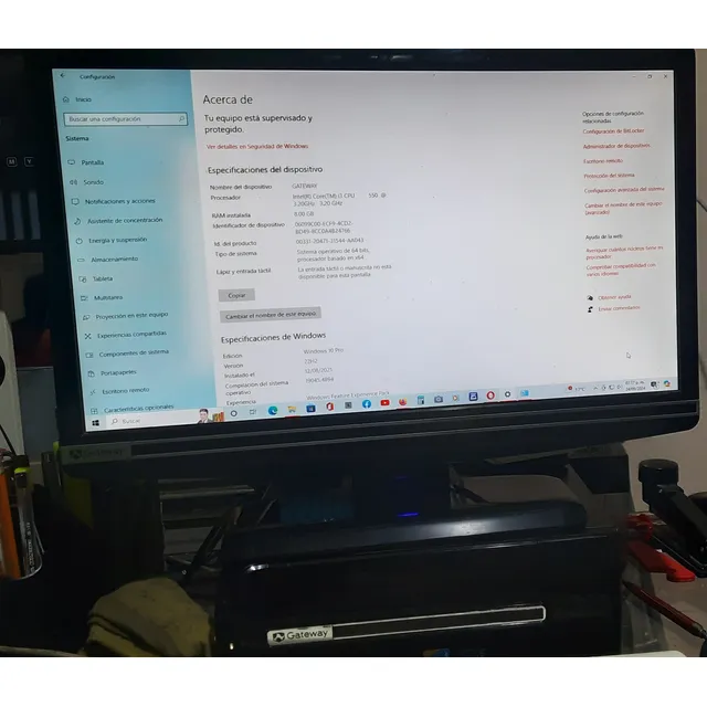 Computadora De Escritorio Gateway Intel Core I3