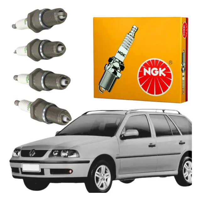 Jogo De Vela Ngk Pampa 1.6 1.8 2.0 Motor Ap Álcool Bpr6ey