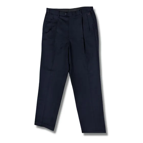Increíble Pantalón De Vestir. Azul. Roundtree & York. 34x34.