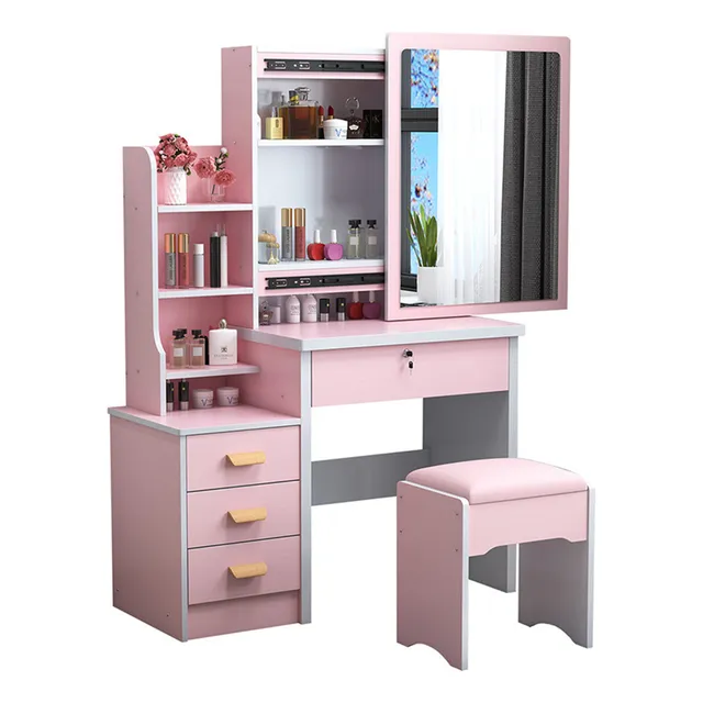 Burós Cómoda Dormitorio Con Silla Y3 Cajones Y Espejo