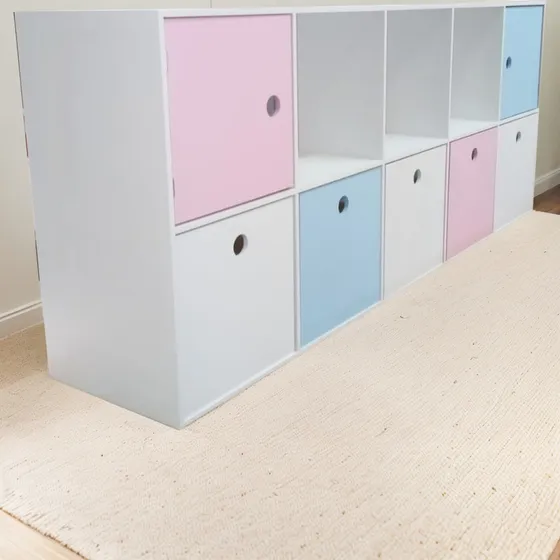 Mueble Infantil 10 Cubículos Biblioteca Organizador 