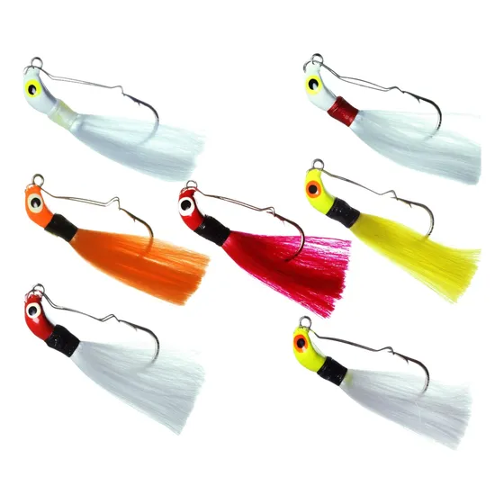 Kit 7 Iscas Jig Lori Anti Enrosco P/ Tucunare Traira Dourado