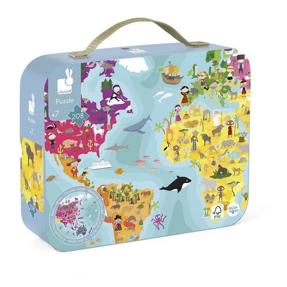 Puzzle Planeta 208 Pcs Janod
