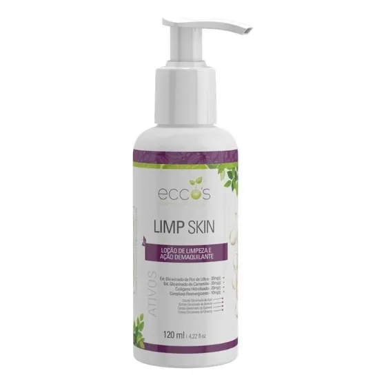 Loção De Limpeza E Demaquilante Limp Skin 120ml - Eccos Cosm