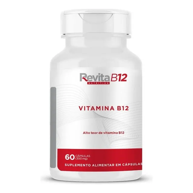 Vitamina B12 Pura 300mg 60 Cápsulas Revita Nutrition