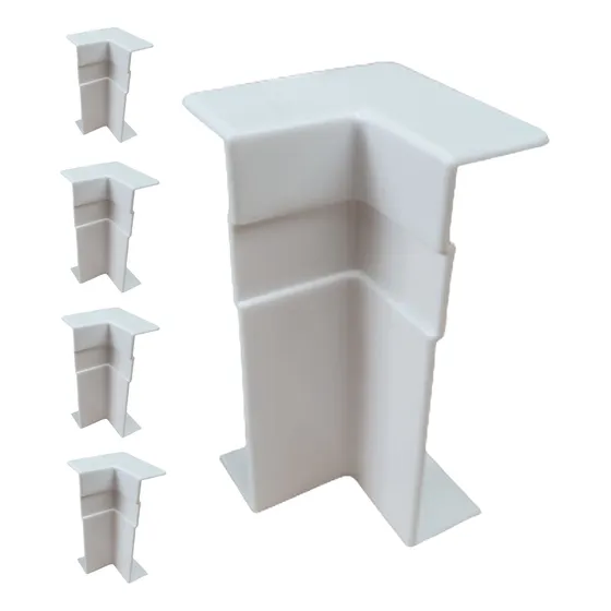 Kit 2 Canto Pronto Rodapé De Pvc Terminal Junção Emenda