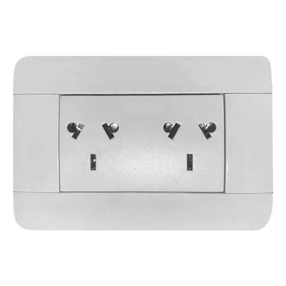 Llave De Luz Armada Completa Toma Doble Soma