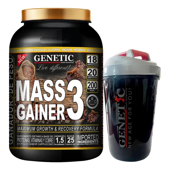 Rápido Ganador De Masa Muscular Mass Gainer Shaker Genetic