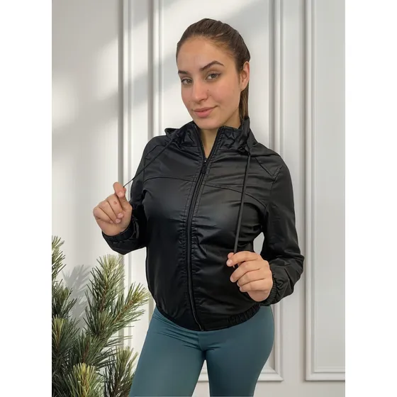 Campera Mujer Bordo Eco Cuero Rompeviento Estilo Quer