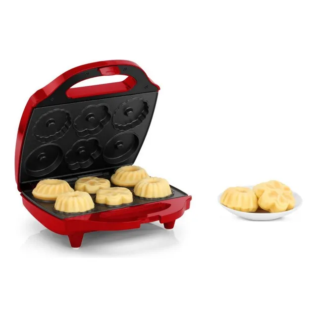 Máquina Para Mini Pastelitos Holstein Housewares 6pzas Color Rojo