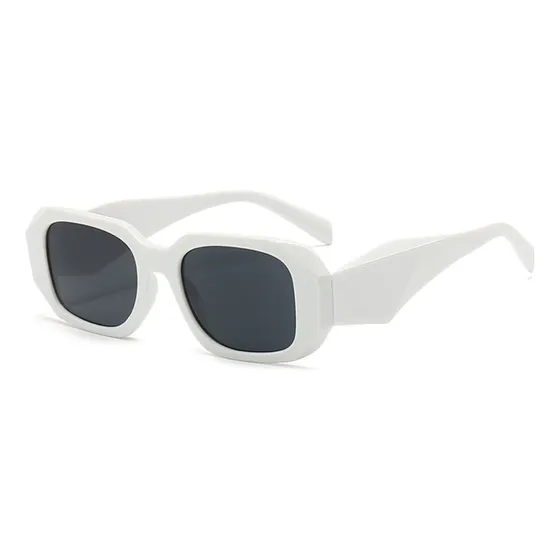Gafas Lentes De Sol Polarizados Negro Estilo Prada Retro
