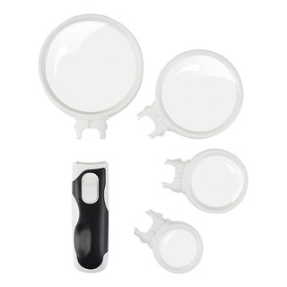 Lupa 2.5x 5x 10x 16x Con Luz, Lupa Led Portátil De Mano Lupa 2.5x 5x 10x 16x Con Luz, Lupa Led Portátil De Mano