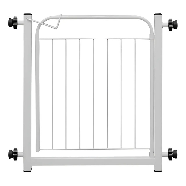Grade Portão Porta Proteção Pets Crianças C/ Extensor Cor Branco Aramado 69cm Grade Portão Porta Proteção Pets Crianças C/ Extensor Cor Branco Aramado 69cm