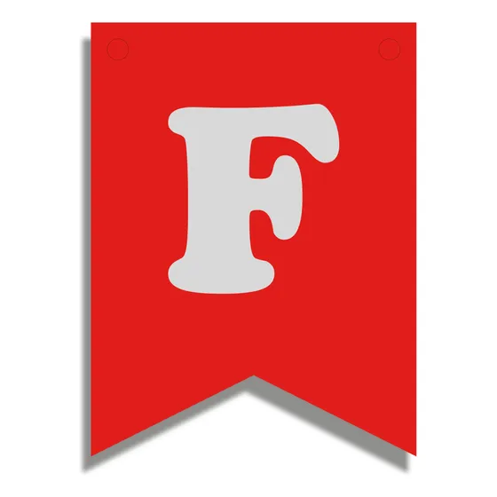 Banderín Feliz Cumpleaños De River Plate Cartel De Letras