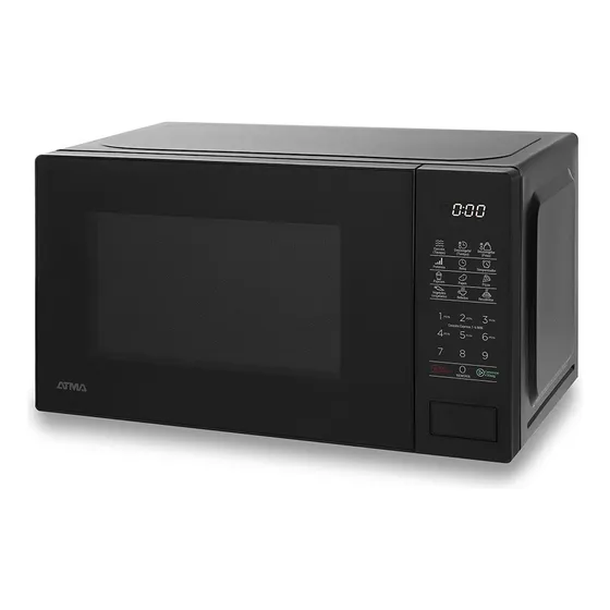 Microondas Digital Atma 20 Litros Negro 700w Matdb20uap