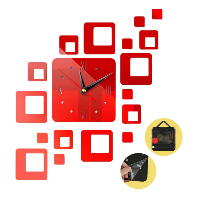 Reloj De Pared Decorativo Autoadhesivo