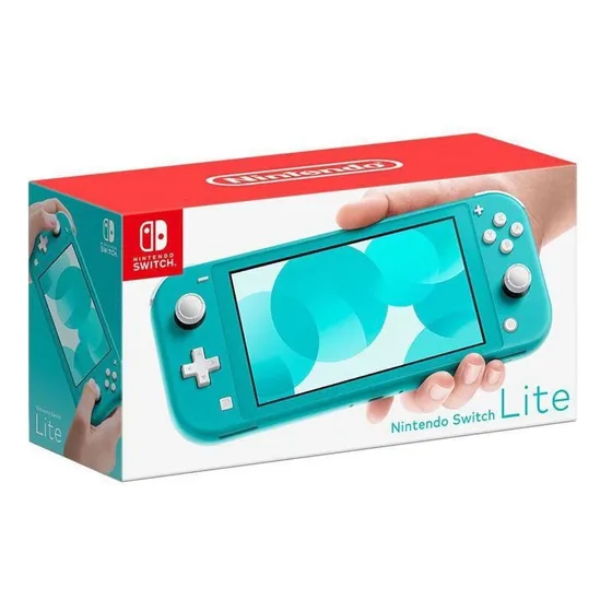 Console Nintendo Switch Lite 32gb Azul Turquesa Standard Tela 5,5''