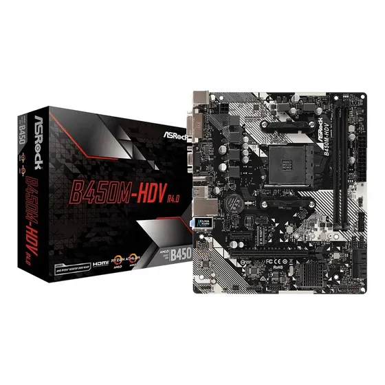 Tarjeta Madre Asrock Ryzen 2/3/4/5th Motherboard Am4 B450m