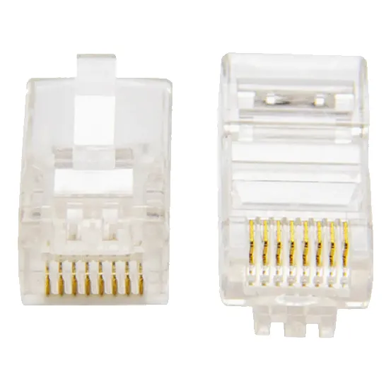 Conectores X 10 Rj45 Cat 5e Chips Cable De Red Conector