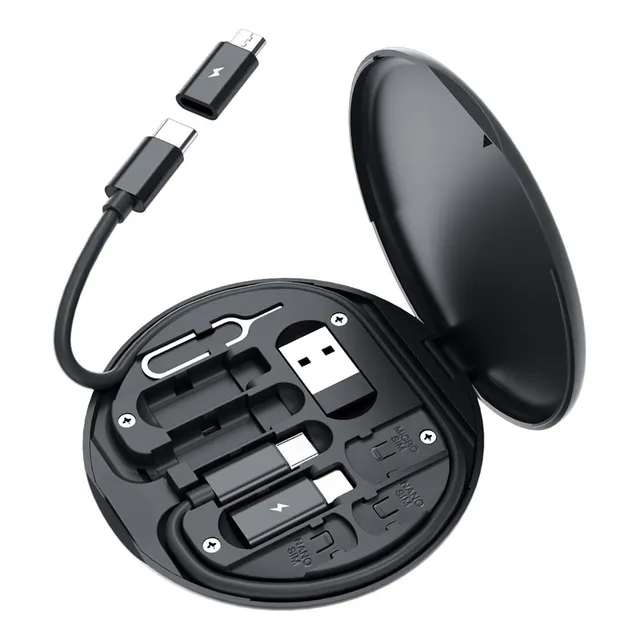 Caja Adaptadores Otg Kit Cable Carga Múltiple Para Celular
