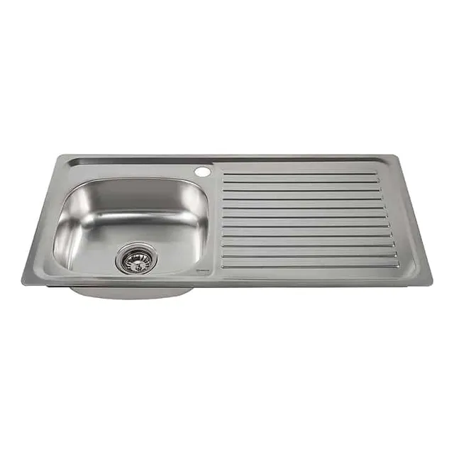 Fregadero Empotrado 1000 X 500 Mm 1c 1e Escurridor Derecho