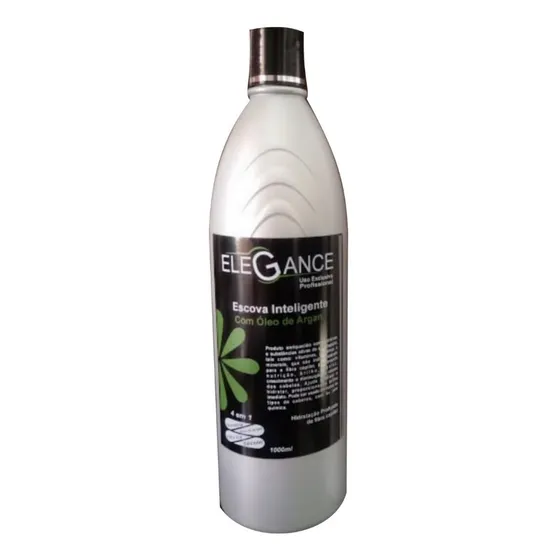 1 Escova Progressiva Inteligente Elegance  Argan Efeito Liso