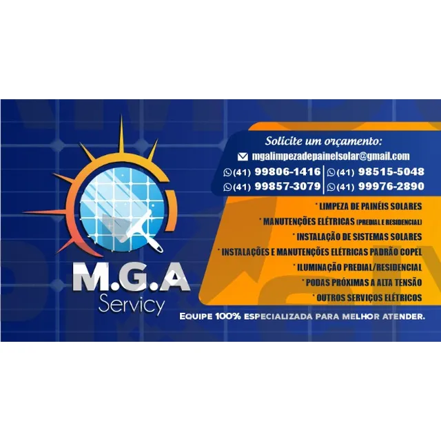 M.g.a Limpeza De Painéis Solares E Manutenções Elétricas 