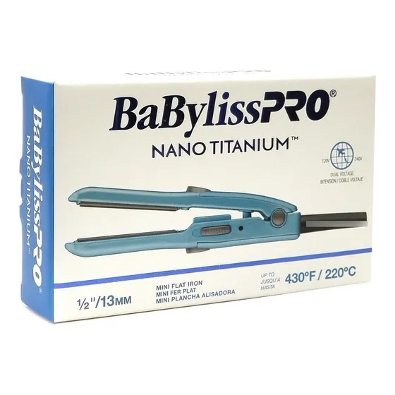 Plancha De Cabello Babyliss Mini Pro Nano Titanium 1/2''