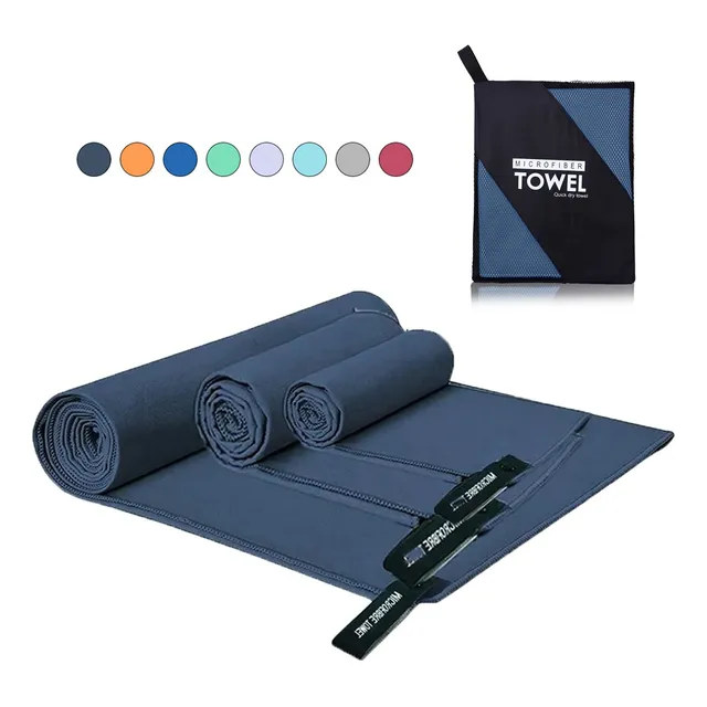 Toalla Baño De Microfibra De Deportiva Y Secado Rápido 3pcs