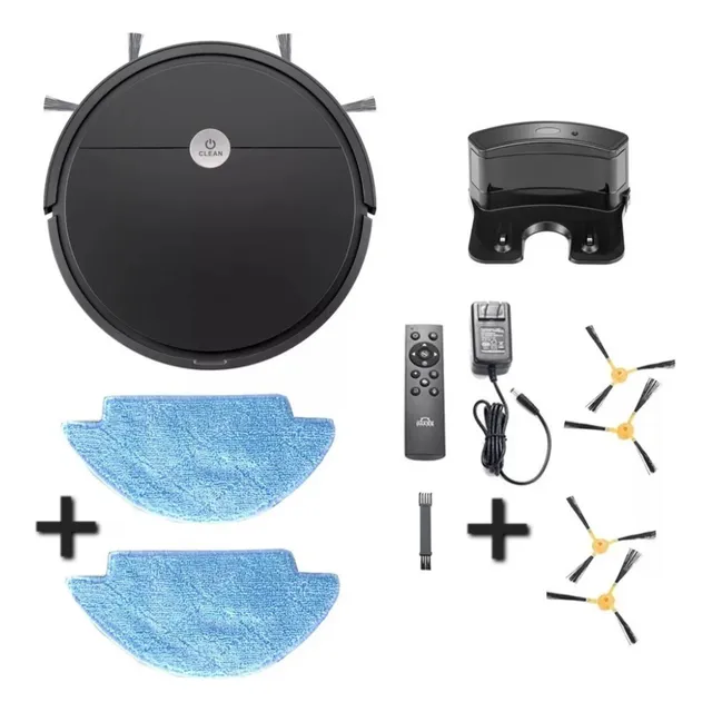 Aspiradora Robot Inteligente Trapeadora Premium + Repuestos