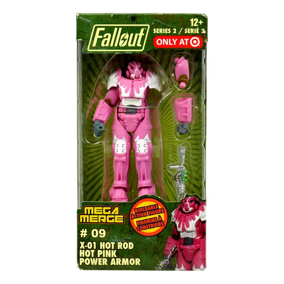 Fallout Mega Merge #09 X-01 Hot Rod Hot Pink Exclusive 2018