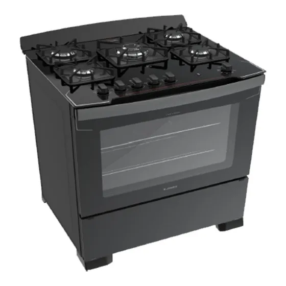 Cocina A Gas James C805v 5 Hornallas Mesada Vidrio Dimm