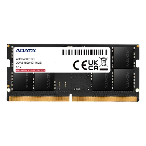 Memória Para Notebook Adata 16gb Ddr5 4800mhz Ad5s480016g-s