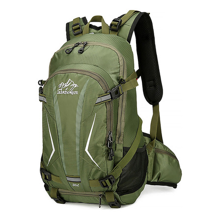 Mochila De Caminhada Resistente À Água De 20-35l Litros Com Cor Verde Desenho Do Tecido Lisa Mochila De Caminhada Resistente À Água De 20-35l Litros Com Cor Verde Desenho Do Tecido Lisa