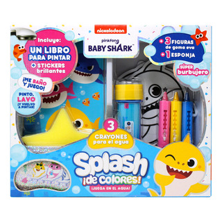 Libro Para Colorear Baby Shark Splash + Accesorios Extra Libro Para Colorear Baby Shark Splash + Accesorios Extra