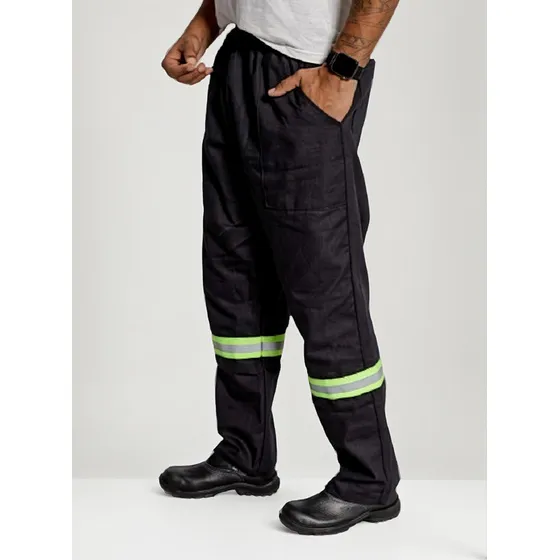 Calça Com Faixa Refletiva Uniforme Agente Ferroviários 38