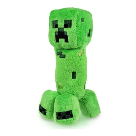 Boneco Creeper Pelúcia Musical Brinquedo Geek Jogo Minecraft