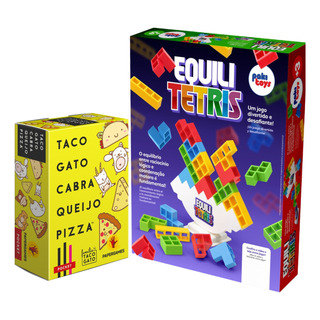 Jogo Equili Tetris Tabuleiro Mesa E Taco Gato Cartas Pocket Jogo Equili Tetris Tabuleiro Mesa E Taco Gato Cartas Pocket