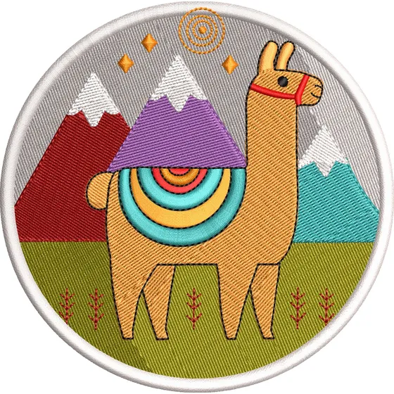 Matriz De Bordado Llama Andina / Alpaca - 3 Medidas