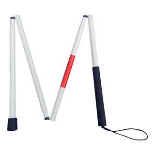 Baston Para Invidente Ciego Plegable Con Reflejante Color Blanco Baston Para Invidente Ciego Plegable Con Reflejante Color Blanco