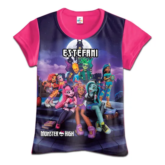 Franela Para Niña Monster High Algodon Microdurazno