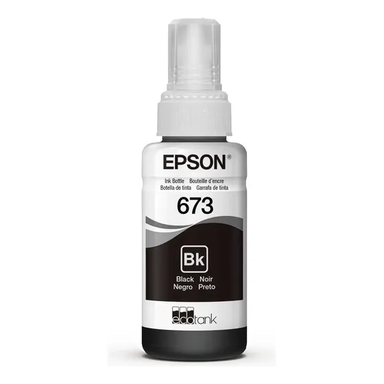 Botella De Tinta Epson Negra T673