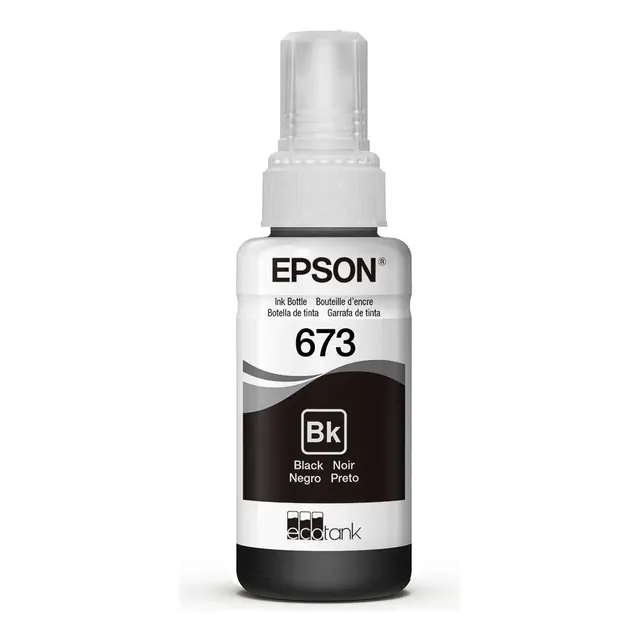 Botella De Tinta Epson Negra T673