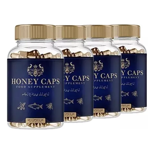 4x Potes Honey Caps Original Fórmula Inovadora - Envio Já
