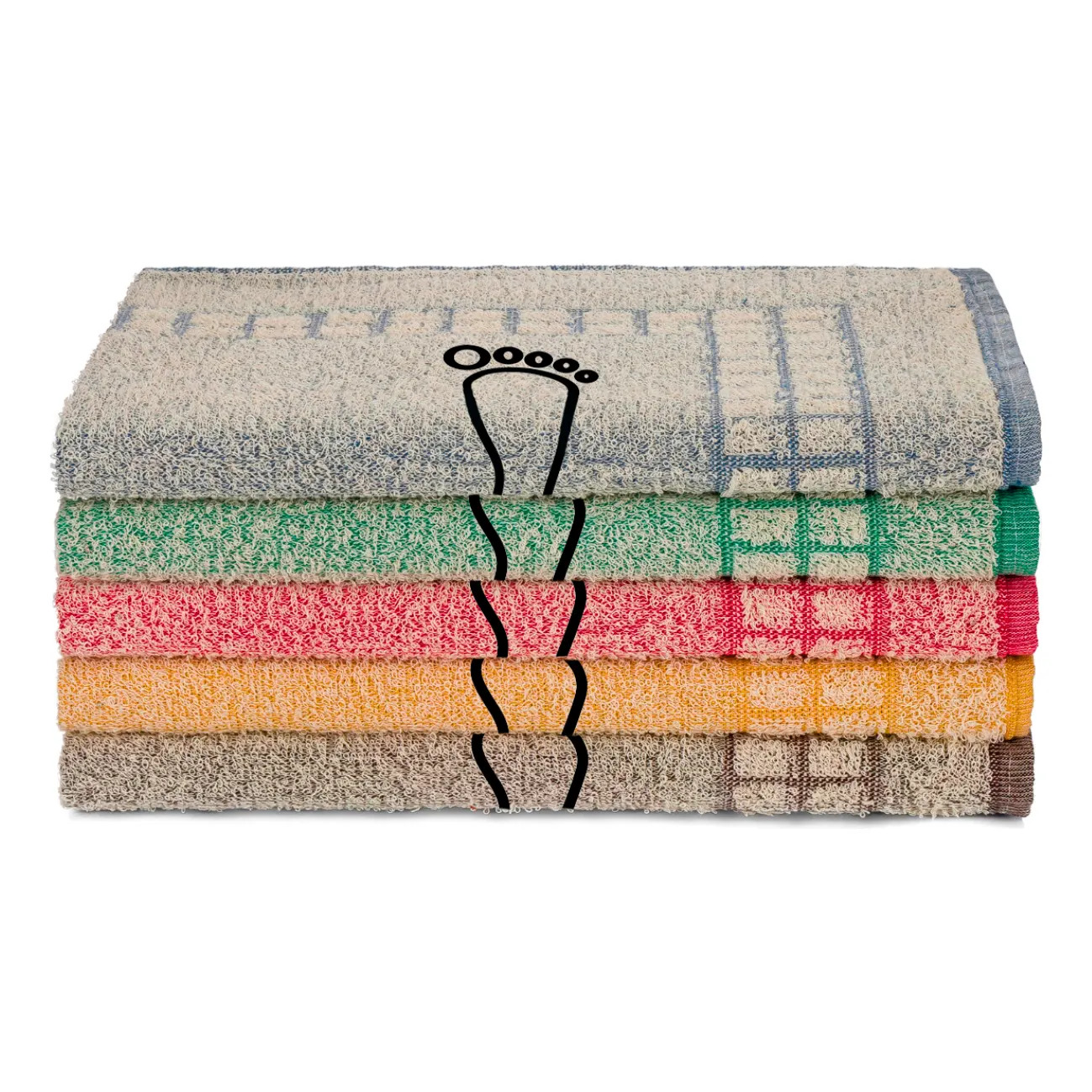 Kit 05 Tapete P/ Banheiro Felpudo 45x70cm 100%algodão Oferta Kit 05 Tapete P/ Banheiro Felpudo 45x70cm 100%algodão Oferta