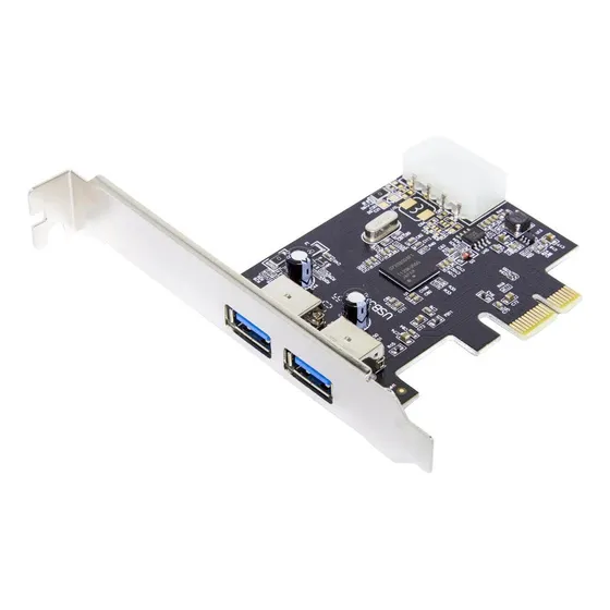 Placa Pci-express Usb 3.0 2 Portas + Espelho Low Profile