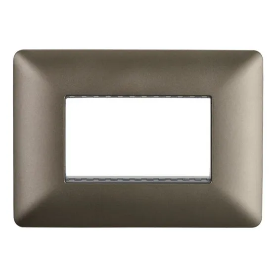 Placa Triple Para Modulo Tomacorriente Interruptor