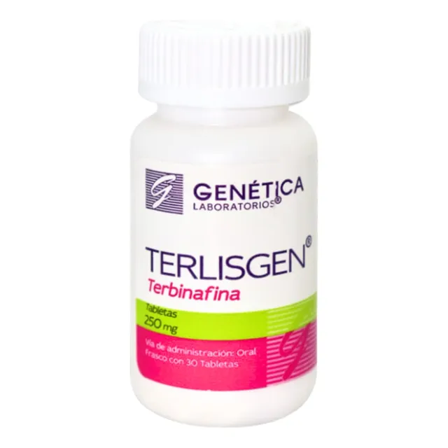 Terbinafina 250 Mg Terlisgen Frasco Con 30 Tabletas