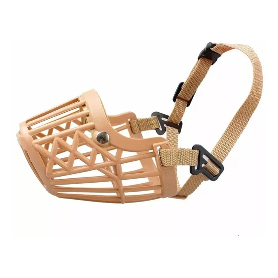 Bozal Para Perros Canasta Goma Ajustable Nylon L Talla 4